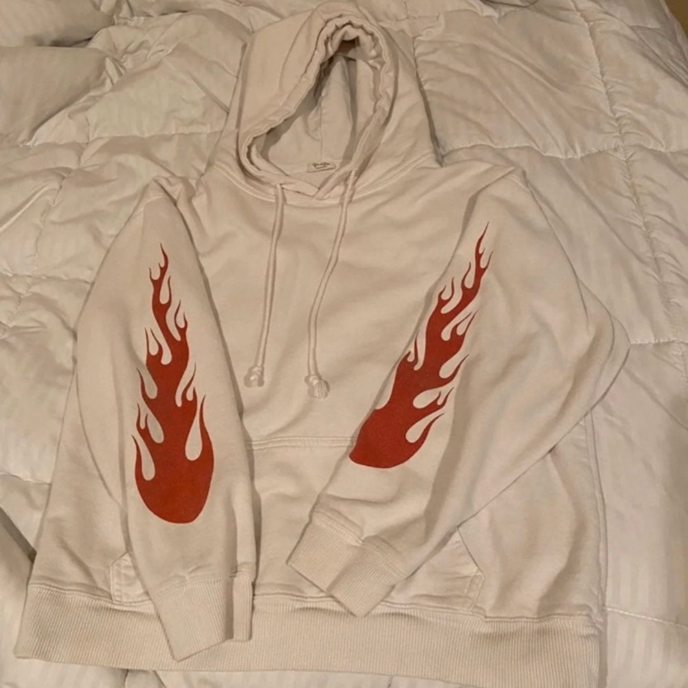 brandy melville flame hoodie